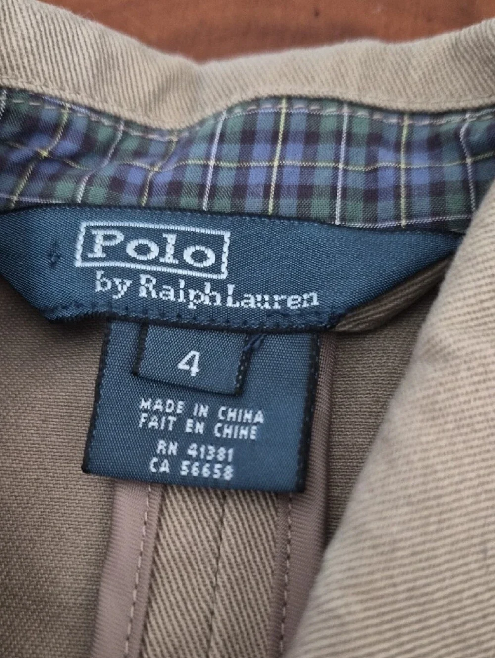 Ralph Lauren kidsLight Khaki Cotton Shirt Jacket Blazer